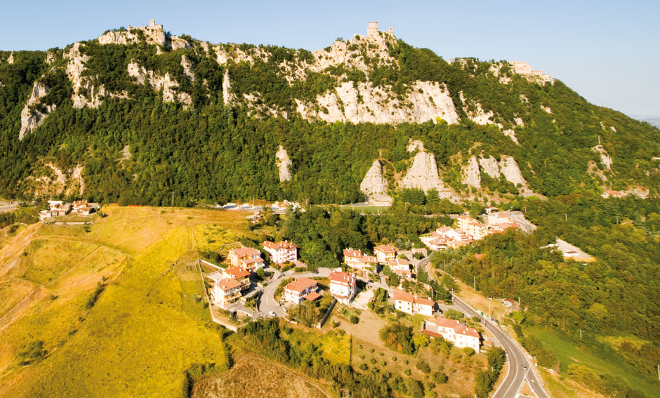 San Marino seen from above
